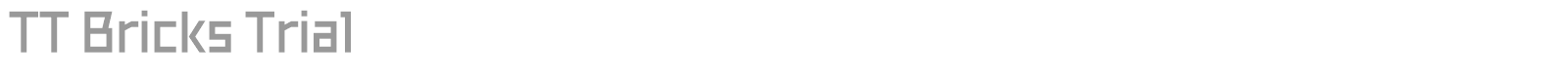 TT Bricks font preview